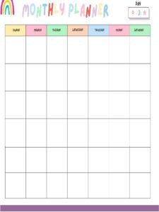 Teacher_s Planner_35- Free Printable worksheets for kids