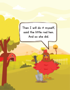 The Little Red Hen-08- Free Printable story book for kids