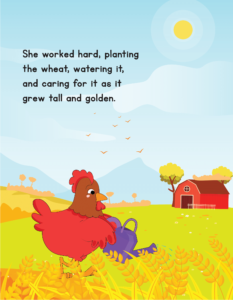 The Little Red Hen-09- Free Printable story book for kids