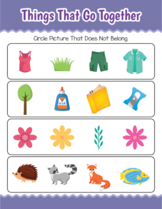 Things That Go Together-15 - free printable worksheets