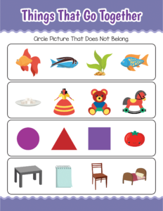 Things That Go Together-17 - free printable worksheets