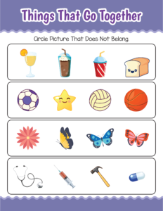 Things That Go Together-18 - free printable worksheets