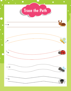 Trace the Path-02 - free printable worksheets