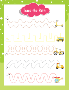 Trace the Path-04 - free printable worksheets