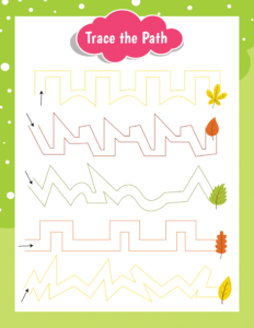 Trace the Path-05 - free printable worksheets