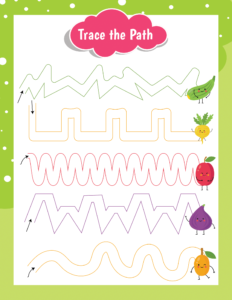 Trace the Path-06 - free printable worksheets