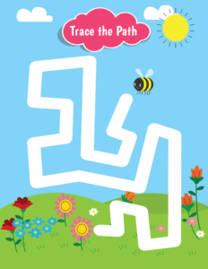 Trace the Path-25 - free printable worksheets