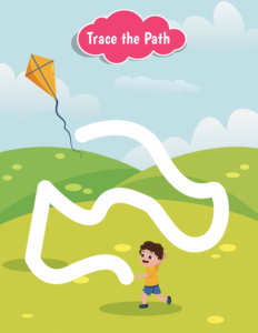 Trace the Path-36 - free printable worksheets