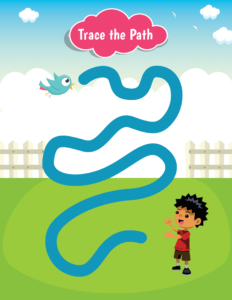 Trace the Path-42 - free printable worksheets