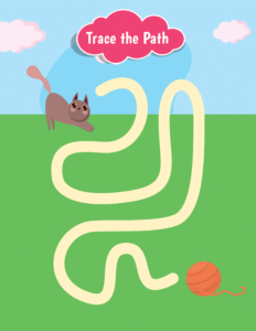 Trace the Path-43 - free printable worksheets