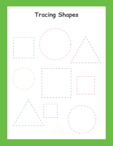 Tracing Shapes Worksheets - Free Printables (10)