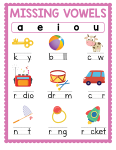 free VOWELS Worksheet