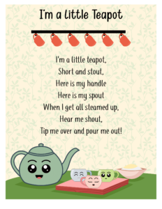 free nursery rhymes- I'm a Little Teapot