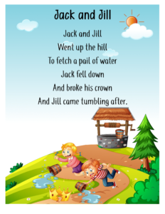 free nursery rhymes- Jack and Jill