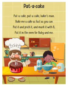 free nursery rhymes- Pat-a-Cake