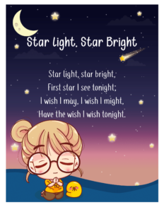 free nursery rhymes- Star Light Star Bright