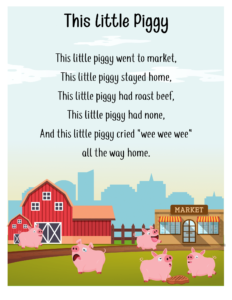 free nursery rhymes- This Little Piggy