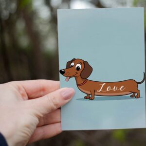 love greeting card - for cute couples and dog lovers